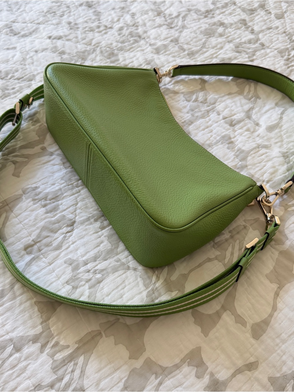 Kate Spade Rosie Shoulder Bag in Turtle Green with Crossbody Strap - Picture 6 of 14